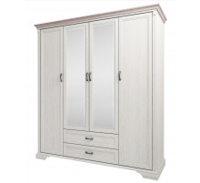Четырехстворчатый шкаф для одежды с зеркалом Монако 4D2S
