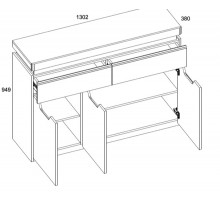 Тумба Torino 3D2S Тумба Torino 3D2S