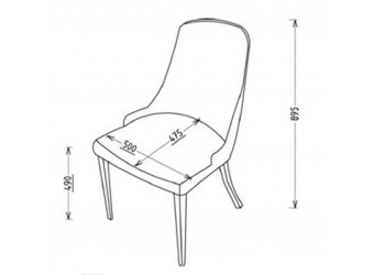 Обеденный стул для гостиной Карлино (Carlino) CARL-16A-02 (2 шт)