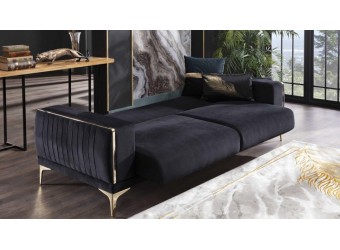 Распродажа с экспозиции Трехместного диван-кровати Carlino(Карлино) черный CARL-02