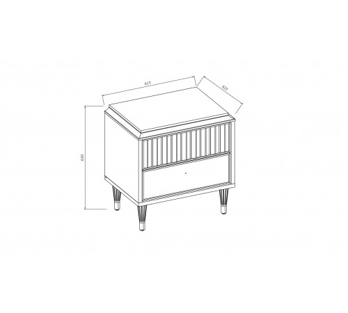Прикроватная тумба Gravita (Гравита) GRAV-27 слоновая кость Прикроватная тумба Gravita (Гравита) GRAV-27 слоновая кость
