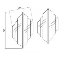Зеркало для Буфета Монтего MONT-11