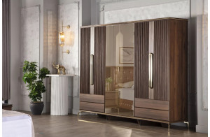 Шестистворчатый шкаф Монтего MONT-34 Шестистворчатый шкаф Монтего MONT-34