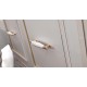 Пятистворчатый распашной шкаф для одежды и белья с зеркалом в спальню Волга(светлый) VOLGA-33