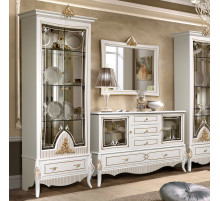 Зеркало  в гостиную Стелла (белый золото) Зеркало  в гостиную Стелла (белый золото)