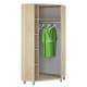 Двухдверный угловой шкаф для одежды Домино Сонома ВК-04-14