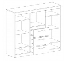 Широкий комод с баром для гостиной Элана  Широкий комод с баром для гостиной Элана