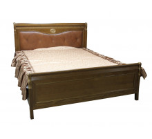 Двуспальная кровать Лика ММ-137-02 (медовый дуб+зп) с изножьем