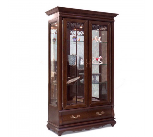 Шкаф с витриной Оскар ММ-210-02 (орех) Шкаф с витриной Оскар ММ-210-02 (орех)