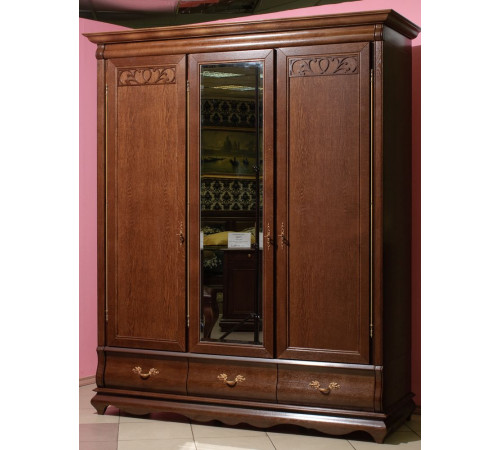 Шкаф для одежды Оскар ММ-216-01/03 (орех) Шкаф для одежды Оскар ММ-216-01/03 (орех)