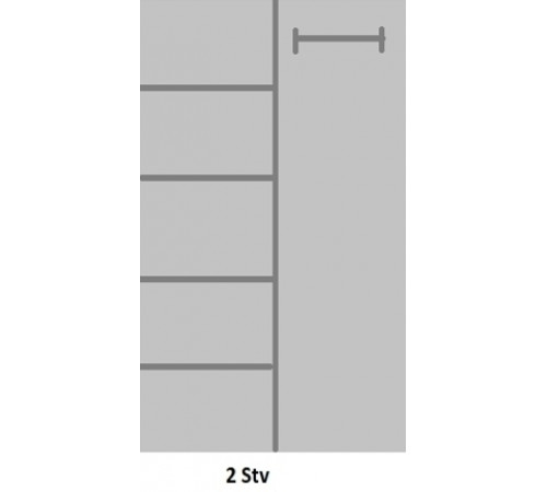 Двухстворчатый шкаф для одежды Авиньон MUR-111-05 с зеркалом Двухстворчатый шкаф для одежды Авиньон MUR-111-05 с зеркалом