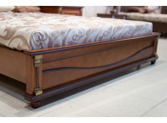 Двуспальная кровать «Валенсия 3М» П254.52 (каштан)