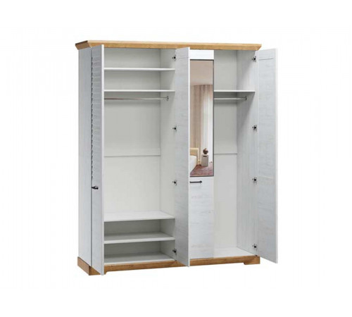 Четырехстворчатый шкаф для одежды СК-8 (СА/ОРН) Кантри с зеркалом Четырехстворчатый шкаф для одежды СК-8 (СА/ОРН) Кантри с зеркалом