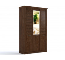 Трехстворчатый шкаф для одежды СК-7 (ОРТ) Кантри с зеркалом Трехстворчатый шкаф для одежды СК-7 (ОРТ) Кантри с зеркалом
