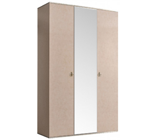 Трехстворчатый шкаф для одежды с зеркалом Rimini РМШ1/3(латте) Трехстворчатый шкаф для одежды с зеркалом Rimini РМШ1/3(латте)
