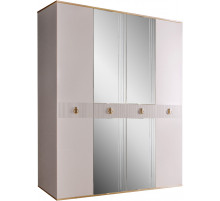 Четырехстворчатый шкаф для одежды с зеркалом Rimini Solo РМШ1/4 (s) (слоновая кость) Четырехстворчатый шкаф для одежды с зеркалом Rimini Solo РМШ1/4 (s) (слоновая кость)