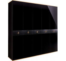 Пятистворчатый шкаф для одежды Rimini Solo РМШ2/5 (s) (черный) Пятистворчатый шкаф для одежды Rimini Solo РМШ2/5 (s) (черный)