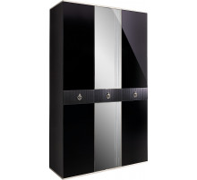 Трехстворчатый шкаф для одежды с зеркалом Rimini Solo РМШ1/3 (s) (черный) Трехстворчатый шкаф для одежды с зеркалом Rimini Solo РМШ1/3 (s) (черный)