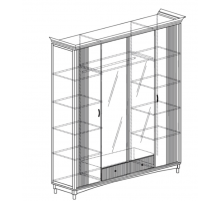 Четырехдверный шкаф Мартина 820 Четырехдверный шкаф Мартина 820